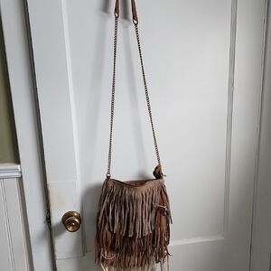 Cute Fringe Purse With Chain